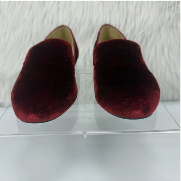 Birdies Starling Red Velvet Shearling Slipper Flats Slip On Comfort Classic Prep - Picture 8 of 16